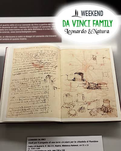 Museo Leonardiano Vinci libro con appunti Leonardo da Vinci